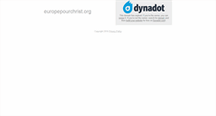 Desktop Screenshot of europepourchrist.org